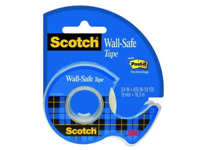 3m, 3M - Scotch® Wall Safe Klebeband 183-EFDG, Scotch Wall Safe Tape, 19mm x 16,5m, inkl. 1 Tape, 183-EFDG