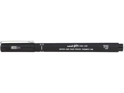 Uni Fineliner PIN 0.3 mm Schwarz