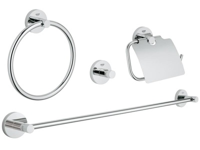 Grohe, GROHE Bad-Set Essentials Chrom, 4 in 1, 