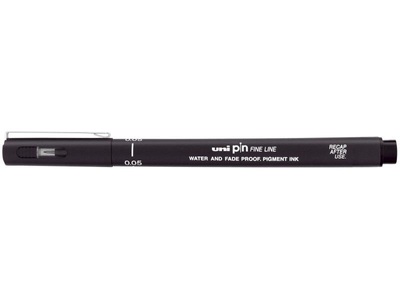 Uni Fineliner PIN 0.5 mm Schwarz