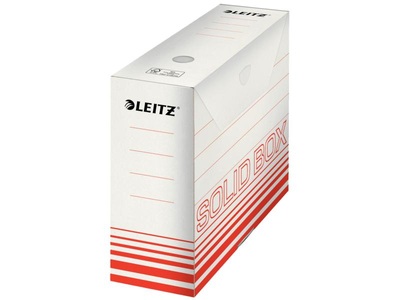 Leitz, Leitz Archivschachtel Solid, 100 mm, Leitz Archiv-Box Solid, A4, rot, 6128-00-20