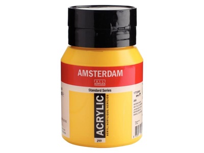 Amsterdam, Amsterdam Acrylfarbe Standard, Talens Acrylfarbe Amsterdam, azogelb mittel, 17722692, (500ml)