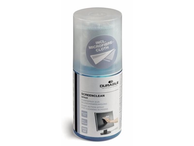 Durable, DURABLE Reinigungsspray und Tuch, Durable Screenclean Spray Set, 582300, (200ml)