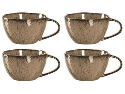 LEONARDO, Leonardo Kaffeetasse Matera 290 ml, 4, Matera Braun 290 ml, 4 Stück
