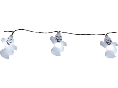 Star Trading, Star Trading Star Trading Lichterkette, Star Trading Lichterkette Halloween Ghosts 210 cm, Weiss
