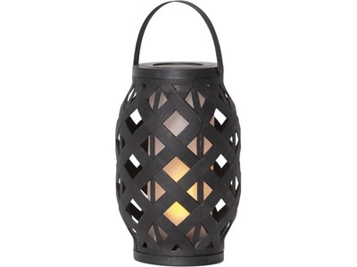 Star Trading, Star Trading Star Trading Laterne FLAME Schwarz, LED-Laterne Flame Lantern, schwarz, Höhe 23 cm