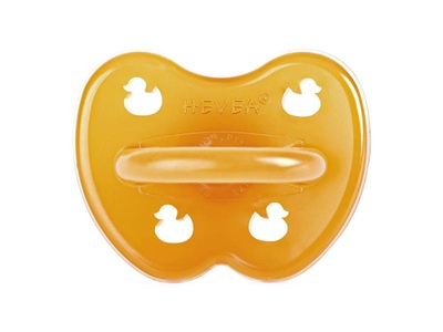 Hevea, HEVEA Nuggi Duck, nature Naturkautschuk 0-3, HEVEA Schnuller Symetrical Duck 0-3 Monate (1 Stk)