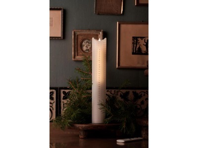 Sirius, Sirius LED-Kerze Advent Calendar Weiss, 29, Sirius Adventskerze »LED-Kerze Advent Calendar, Weiss«