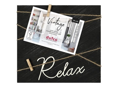 dufco, dufco Bilderrahmen Vintage Relax 24 x, Dufco Holz-Bilderrahmen Vintage, 24cm x 22cm, schwarz, 1810.10004