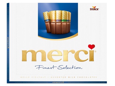 Storck, Storck Schokolade Merci Helle Vielfalt, Storck Pralinen Merci Helle Vielfalt 250 g