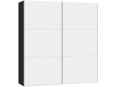 CONFORAMA, Schrank SCHWYZ 2 Schiebetüren weiss