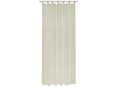 CONFORAMA, Vorhang KOTA Halb abdunkelnd Bedruckt Sandfarben Lasche, Kräuselband Polyester 140 x 240 cm, Vorhang KOTA 140x240cm pfote / kräuselband halb abdunkelnd beige