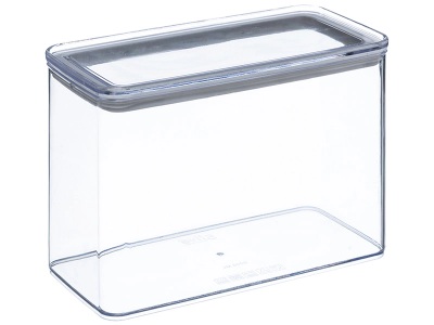 CONFORAMA, Konservierungsdose EASY2UZ Weiss, Grau 0.2 L, Konservierungsdose EASY2UZ 2 L durchsichtig