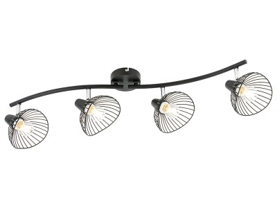 CONFORAMA, Spot x 13 GINA Silberfarben 6 w pro, 4 Spots GINA 78cm 6W schwarz
