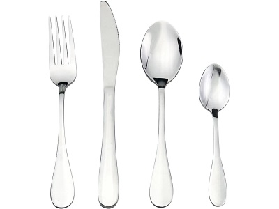 CONFORAMA, Besteck-Set MONA 24-teilig grau, silberfarben