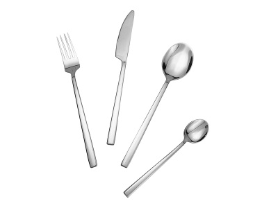 CONFORAMA, Besteck-Set URSA 24-teilig grau