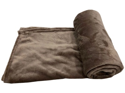 Decke MOLY120 120x160cm taupe unifarben