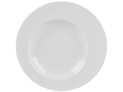 CONFORAMA, tiefe Teller ELLIPSE Porzellan weiss