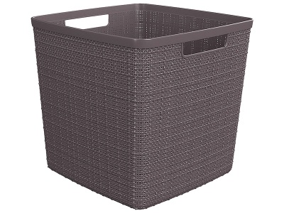 Curver, CURVER Box JUTE CUBE, Curver Aufbewahrungsbox Jute Cube | 27 × 28 × 28 cm | 17 l