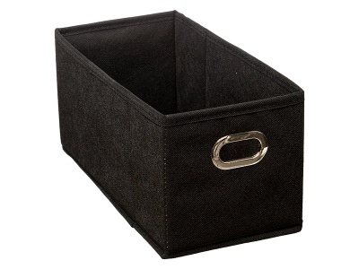 5FIVE, Aufbewahrungsbox JOVAN schwarz 31 cm x 15 cm x 15 cm, Aufbewahrungsbox JOVAN schwarz 31x15x15cm