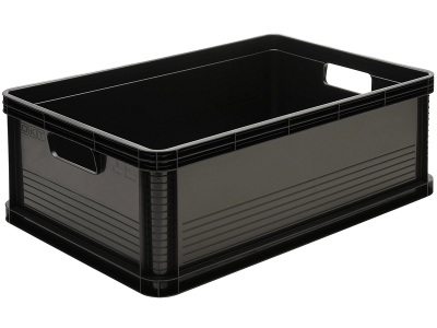 keeeper, Transportkiste JESSIE schwarz 60 cm x 40 cm x 22 cm, Transportkiste JESSIE schwarz 60x40x22cm