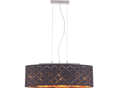 undefined, Hängelampe ALLY 120cm anthrazitschwarz, Hängelampe ALLY 25x120cm schwarz