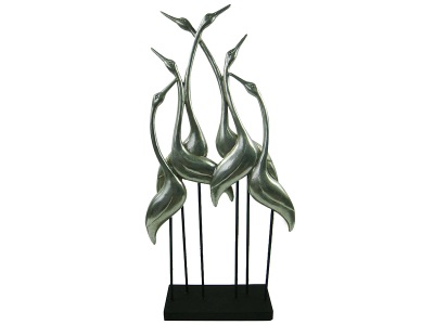 undefined, Vogel Figurine ROSY silver