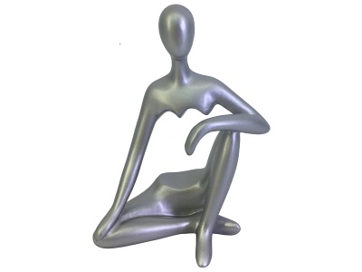 undefined, Abstrakte Statue HANSON silver