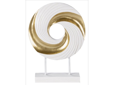 undefined, Abstrakte Statue DIANE weiss
