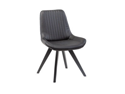 undefined, Stuhl AROSA Leder schwarz, Stuhl AROSA Echtleder schwarz