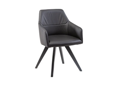 undefined, Stuhl AROSA Leder schwarz, Stuhl AROSA Echtleder schwarz