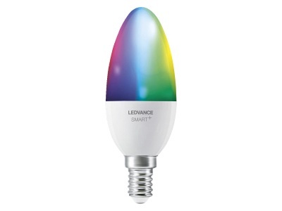 LEDVANCE, LEDVANCE SMART+ EEK: A+ (A++ - E) SMART+ WiFi Candle Multicolour 40 5 W/2700K E14, Ledvance Smart+ Wifi E14 Kerze 5W 470lm - 827-865 Abstimmbares Weiß | RGBW - Dimmbar - Ersatz für 40W