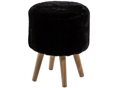 undefined, Hocker RABBIT 35x35x42cm stoff schwarz