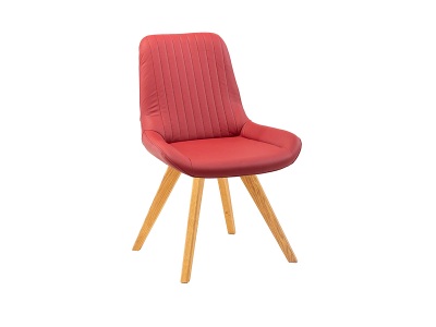 undefined, Stuhl AROSA Leder rot Drehsitz, Stuhl AROSA Echtleder rot Drehsitz