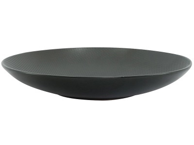 undefined, Salatschüssel VIVO Keramik schwarz, tiefe Teller VIVO Ø 25 cm Keramik schwarz 1 Stück