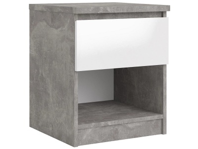undefined, Nachttisch AVA 1 Schublade 40.4x40x49.5cm grau