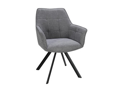 undefined, Stuhl TRAVIS Stoff grau Drehsitz, Stuhl TRAVIS Stoff grau Drehsitz