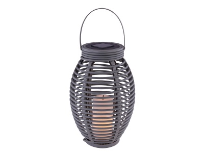 mutoni light, Solarleuchte, Laterne SOLAR 11 cm x 26.8 cm Metall silber