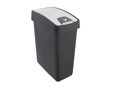 keeeper, keeeper Mülleimer »magne«, 1 Behälter, Soft-Touch Grifffläche, Made in Europe, keeeper Mülleimer »magne, Abfallbehälter mit Flip-Deckel, 40 x 30 x 61,5 cm«, 1 Behälter, 45 l, komfortabler Soft-Touch-Point, Made in Europe