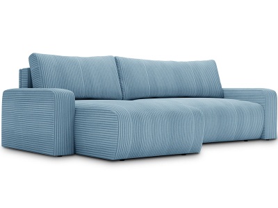 undefined, Ecksofa ARAGON Stoff ocean blue