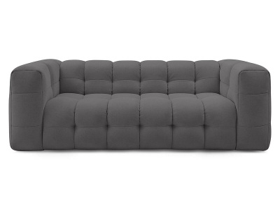 undefined, 3er Sofa BOBOCHIC CLOUD Stoff dunkelgrau