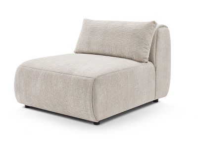 undefined, Modulare Sessel für Sofa BOBOCHIC JEANNE Stoff mit Textur beige
