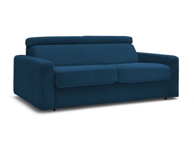 undefined, Sofa BOBOCHIC MONACO Cord-Stoff dunkelblau, Bettsofa BOBOCHIC MONACO Cord-Stoff dunkelblau