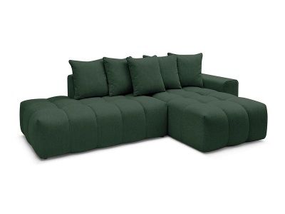 undefined, Ecksofa BOBOCHIC MONT-BLANC Stoff chiniert grün