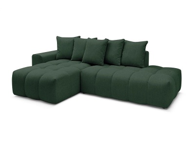 undefined, Ecksofa BOBOCHIC MONT-BLANC Stoff chiniert grün
