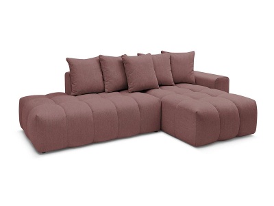 undefined, Ecksofa BOBOCHIC MONT-BLANC Stoff chiniert rosa