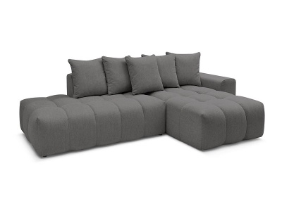 undefined, Ecksofa BOBOCHIC MONT-BLANC Stoff chiniert dunkelgrau