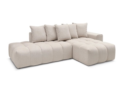 undefined, Ecksofa BOBOCHIC MONT-BLANC Stoff chiniert beige