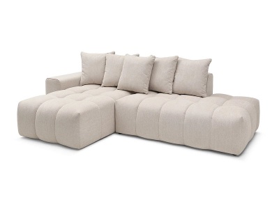 undefined, Ecksofa BOBOCHIC MONT-BLANC Stoff chiniert beige