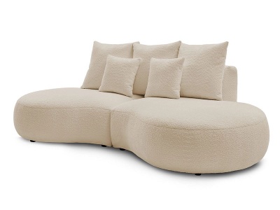undefined, 3er Sofa BOBOCHIC SAINT-GERMAIN Boucle-Stoff beige